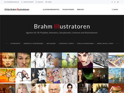Brahm Illustratoren desktop responsive