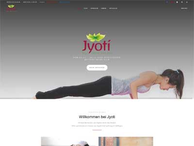 Jyoti Yoga-Institut desktop responsive