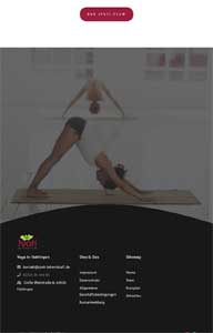 Jyoti Yoga-Institut tablet responsive