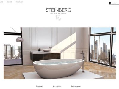 Steinberg Armaturen desktop responsive